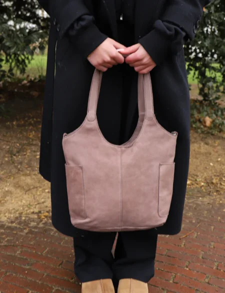 Bear Design Shoppertje /schoudertas 'Diede' MJ 0119 - Taupe